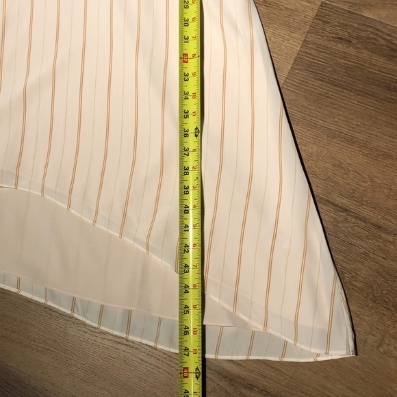 $466 JOIE GABISA ASYMMETRIC STRIPED VOILE DRESS PASTEL PINK 6 M - Picture 9 of 14